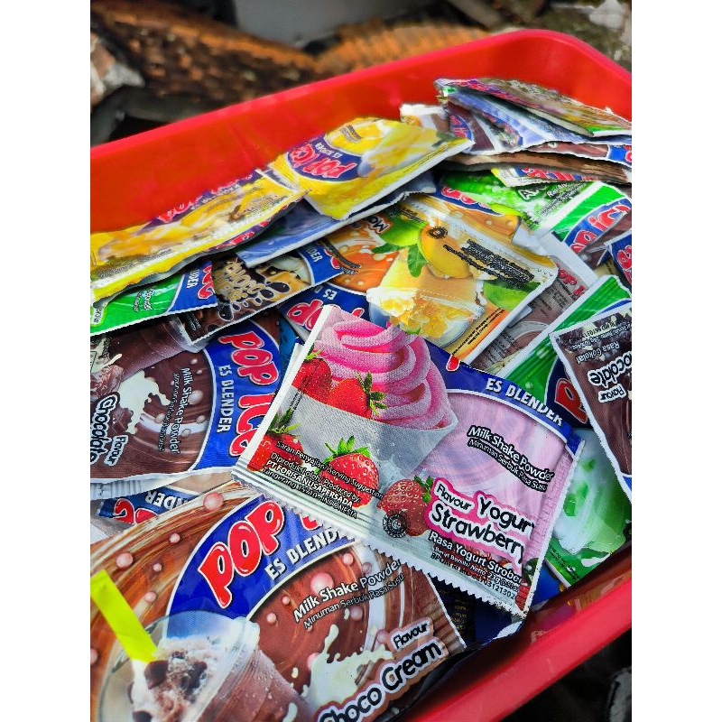 

50 Bungkus Pop Ice Bekas Bersih Kerajinan