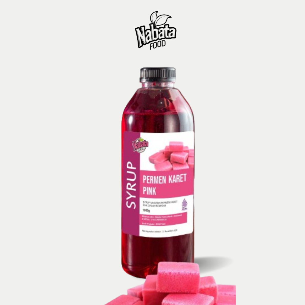 

Sirup Permen Karet Viral Surabaya 1L - Syrup Bubblegum Pink 1000ML Nabata Drink