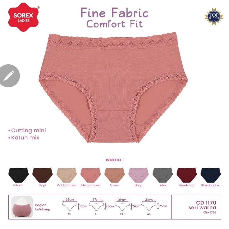 Celana dalam renda Sorex 1170