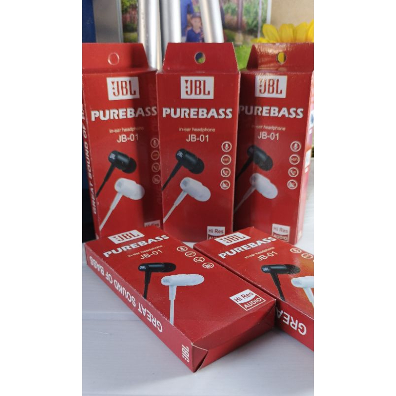Headset JBL pure bass JB-01 simple bass