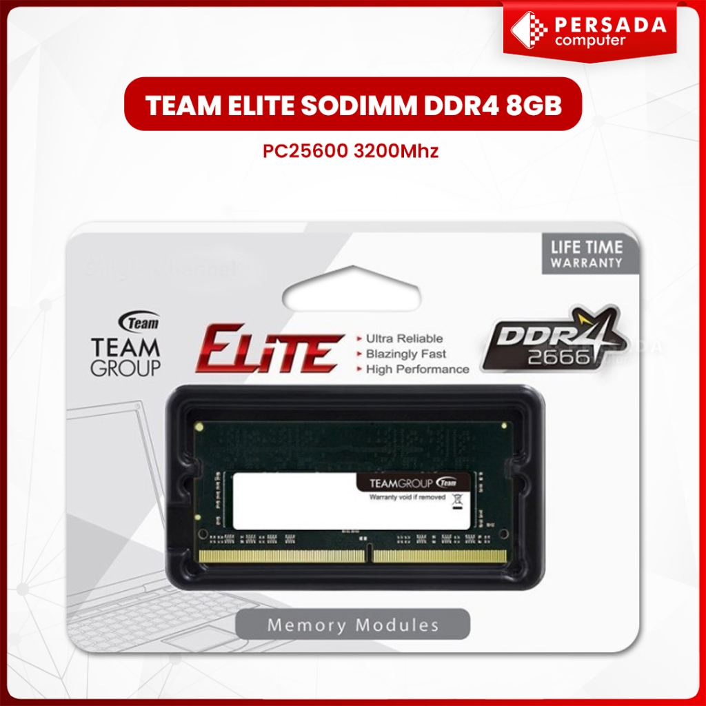 Team Elite SODIMM DDR4 8GB PC25600 3200Mhz RAM Memory Laptop Notebook