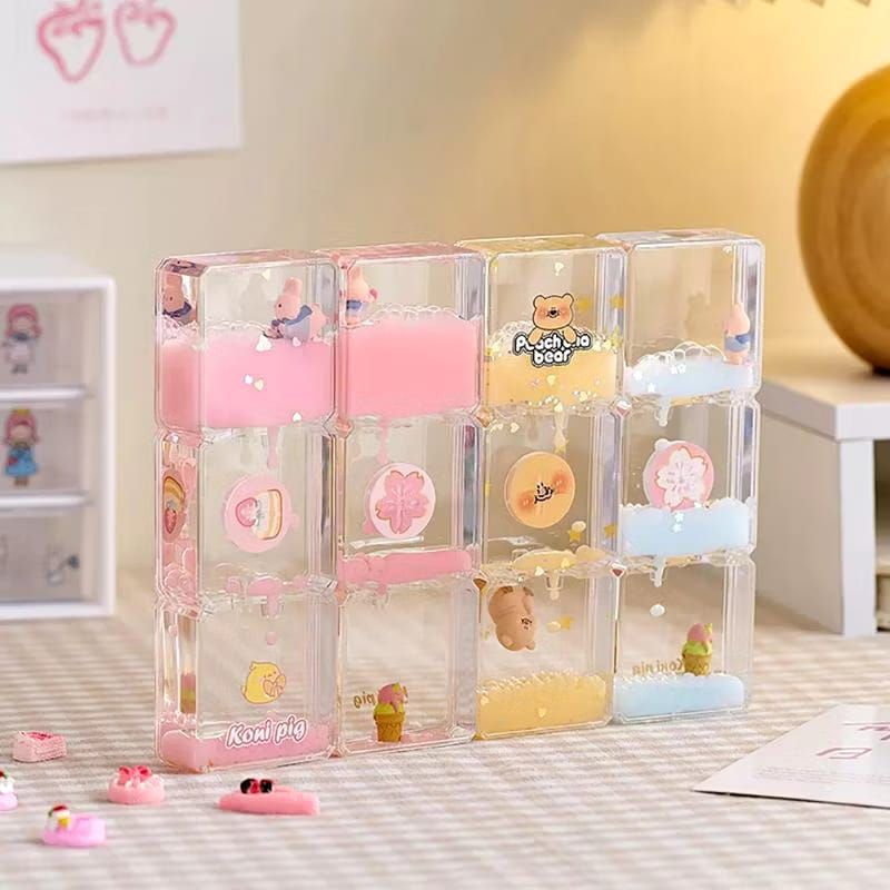 Creative Cherry Blossom Oil Drain Tabletop Ornaments Cure Decompression Small Items Water Drops Liqu