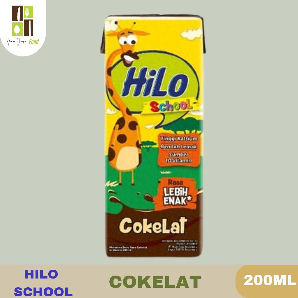 

Hilo School Chocolate / Susu Cair UHT Rasa Coklat / Siap Minum / Kemasan 200ml