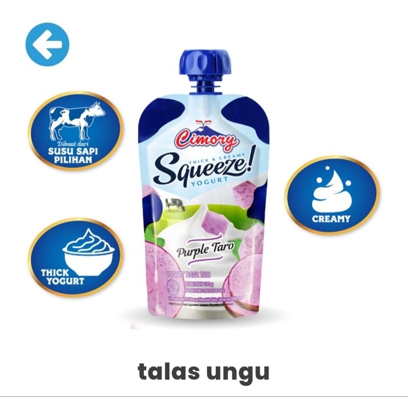 

Terlaris! Cimory Yogurt Squeeze 120gr Susu Fermentasi Segar Strawberry/Blueberry/Mangga/Taro/Original/Peach/Pisang/Ketan Hitam/Madu/Aloe Vera Creamy Yogurt