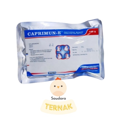Caprimun E 100 gram Vitamin E Selenium Tingkatkan Produksi Ayam Petelur Layer Sanbe