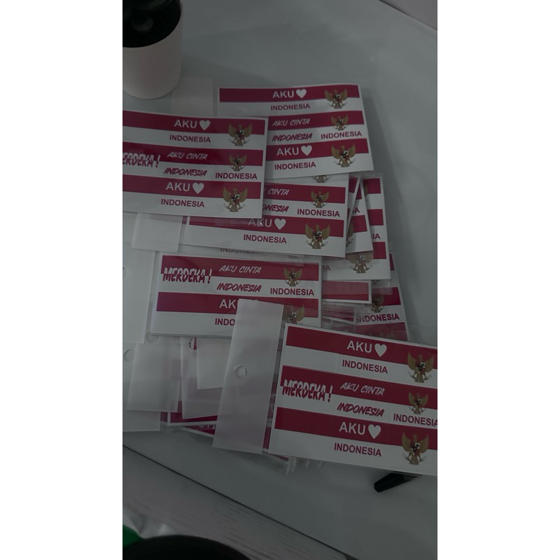 

Stiker Pipi Agustusan | stiker pipi merah putih | tempelan pipi