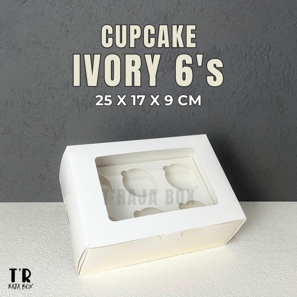 cup cake box/packaging muffin/box cup cake ivory