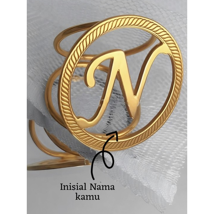 Bros Ring Hijab Inisial Nama Kamu Elegan Cantik