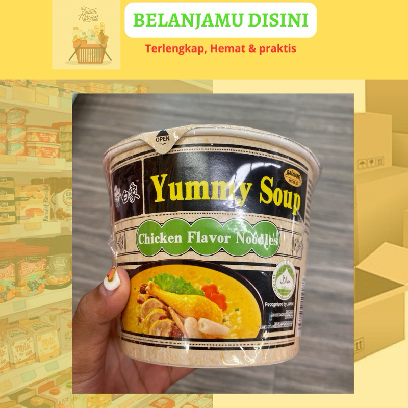 

YUMMY SOUP CHICKEN FLAVOR NODLES CUP