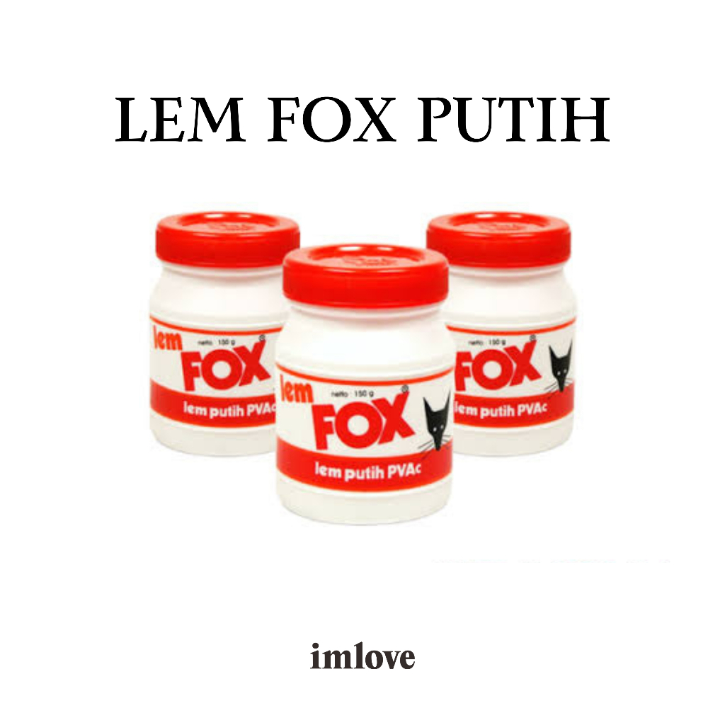 

Lem Fox PVAc Botol 150 Gram | Lem Putih Serba Guna Terbaik