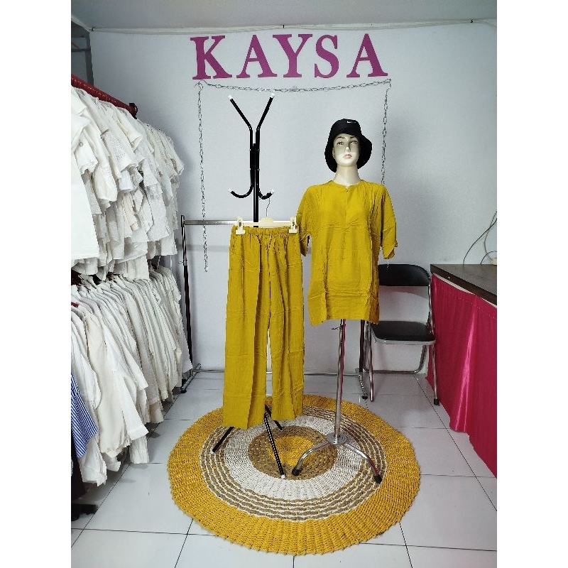 daster ruffle /set celana viral