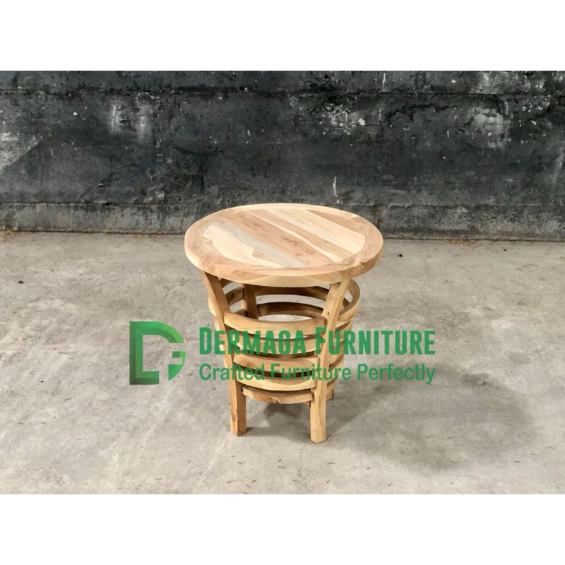 MEJA TERAS CANTIK MINI KAYU JATI SOFA KURSI PELAMINAN DEKORASI TERAS RUMAH MAKAN CAFE VILA HOTEL DER