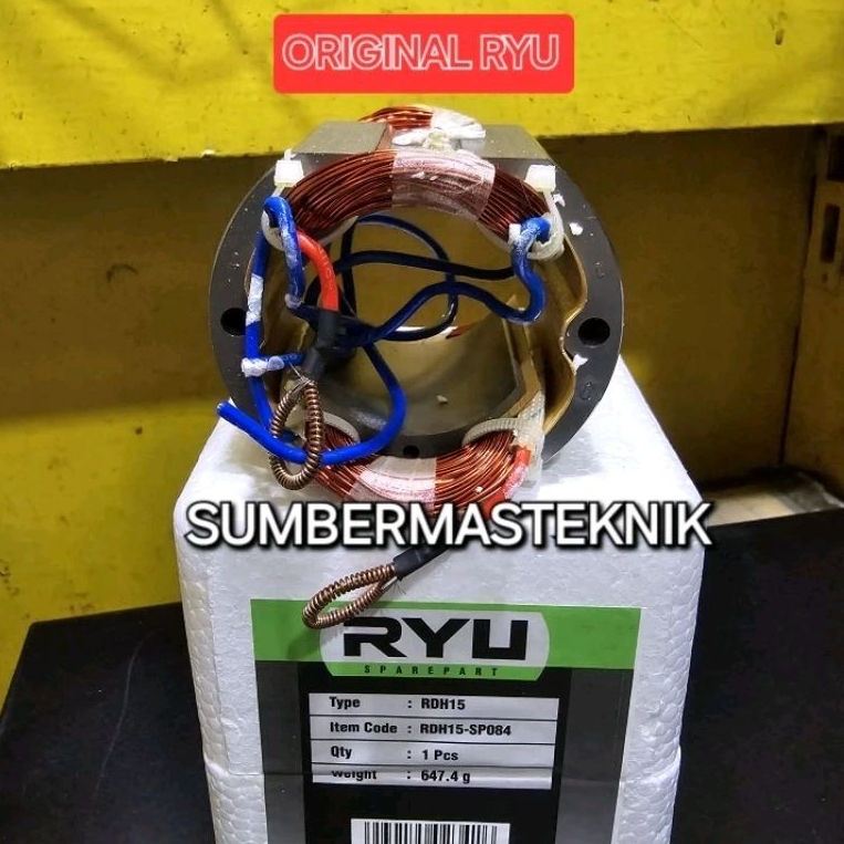 STATOR RYU RDH15 BANTALAN RUMAH ANGKER MESIN BOR RYU RDH 15 RYU