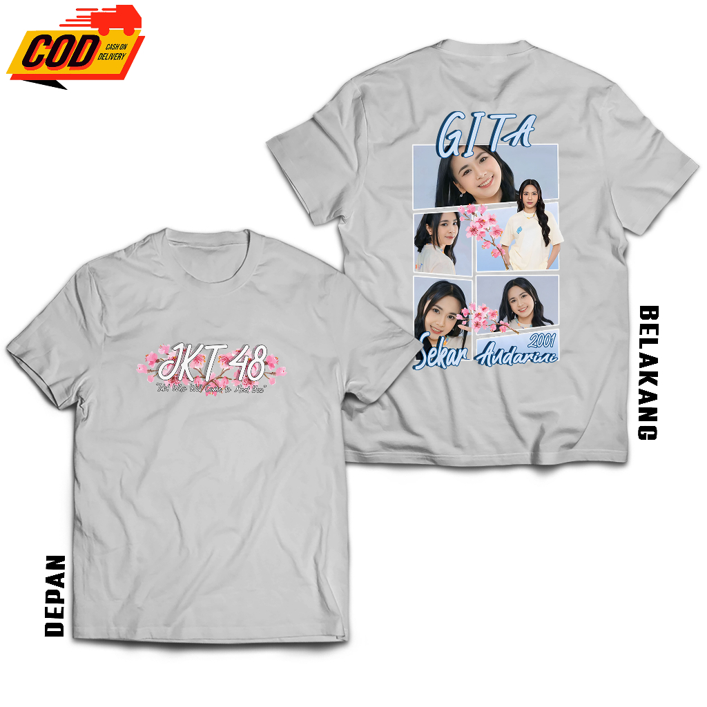 KAOS GITA JKT48 GRID - T-SHIRT MY OSHI MEMBER JKT48 - BAJU STREETWEAR AESTHETIC