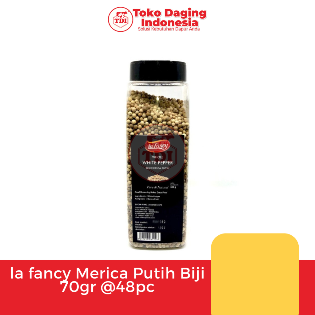 

la fancy Merica Putih 70gr @48pc