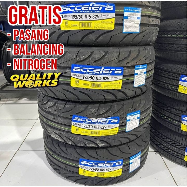 Ban Mobil Semi Slick Brio Rs Ukuran 195 50 R15 - 195/50 R15 Accelera 651 Sport