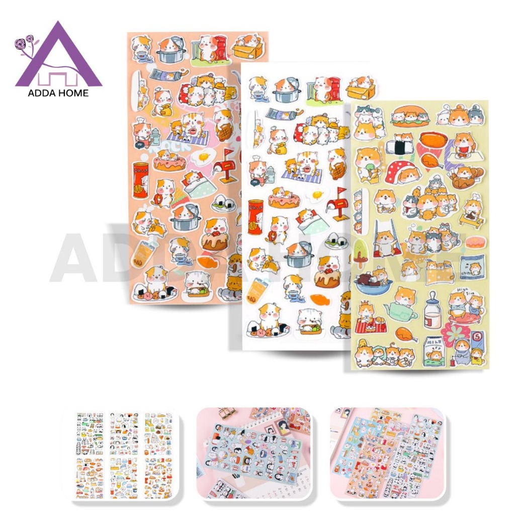 

Sticker Motif Hewan Penguin Panda Hamster Lucu Hiasan Tempelan Buku Laptop Aestehtic Hadiah Anak