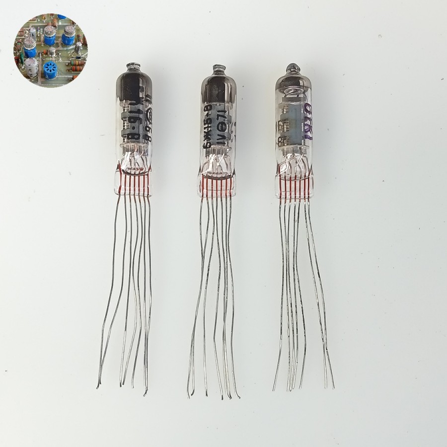 6Ж1Б-В ( 6J1B-V ) Tube HF Pentode miniature / Tabung Vacuum Made in USSR ( Rusia )