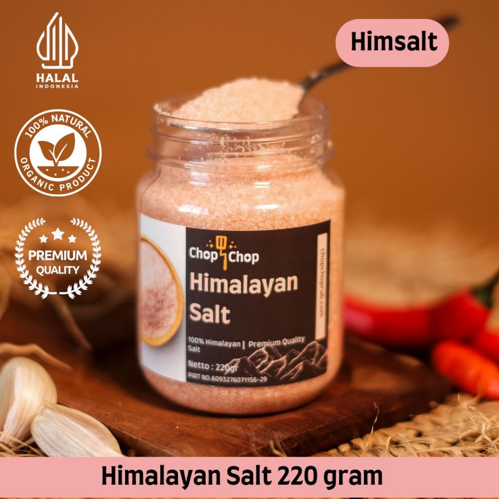 

Chopchop Special Himalayan Salt Premium Organic 220 Gram