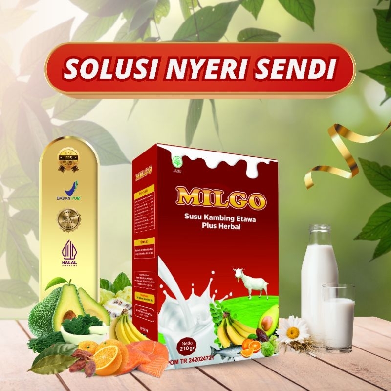 

SOLUSI NYERI SENDI DENGAN MINUM MILGO 2 KALI SEHARI