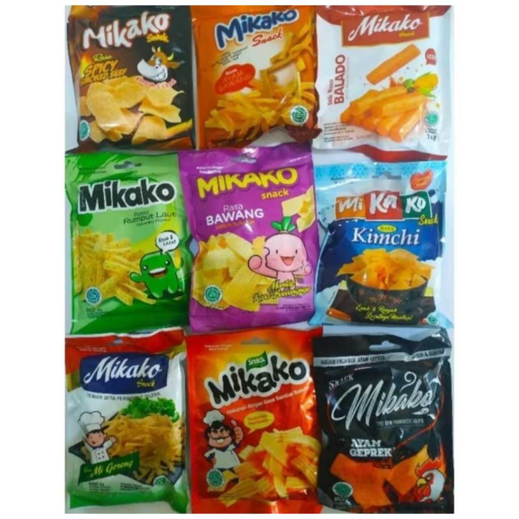 

isi 10 Mikako Snack Aneka Rasa jajan anak murah