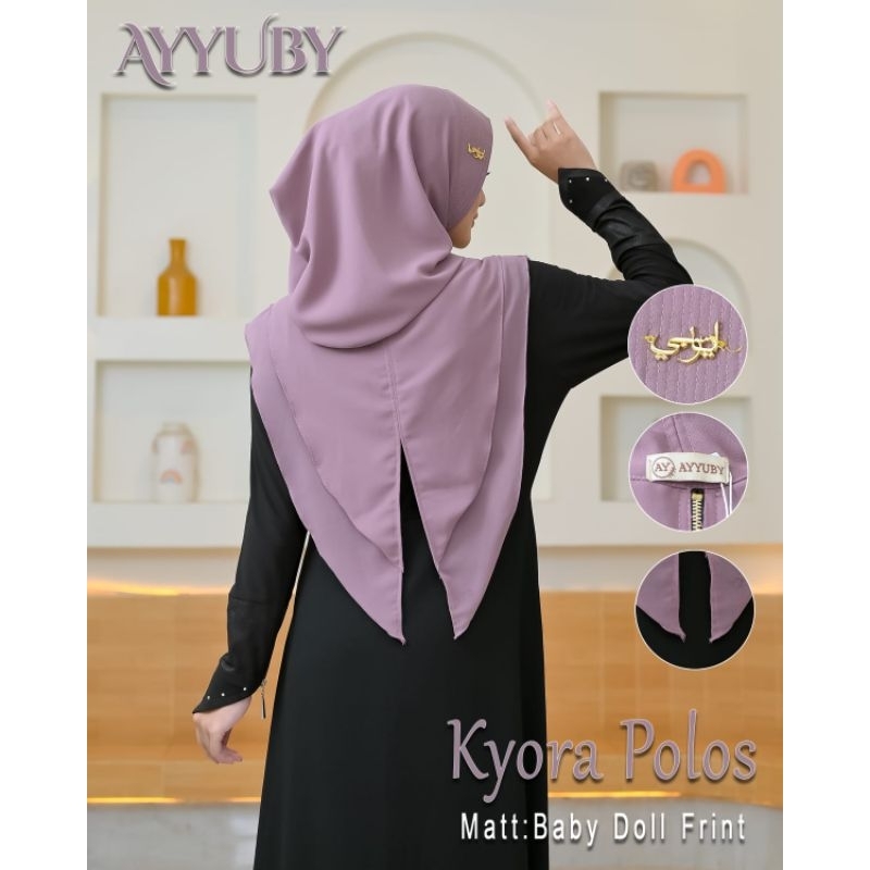 HIJAB INSTAN HOODIE KYORA POLOS ZIPPER ORI AYYUBY
