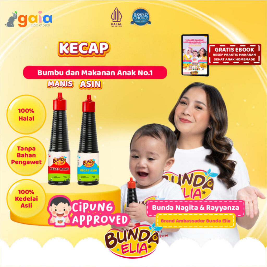 

Bunda Elia Kecap Manis & Asin 140ml