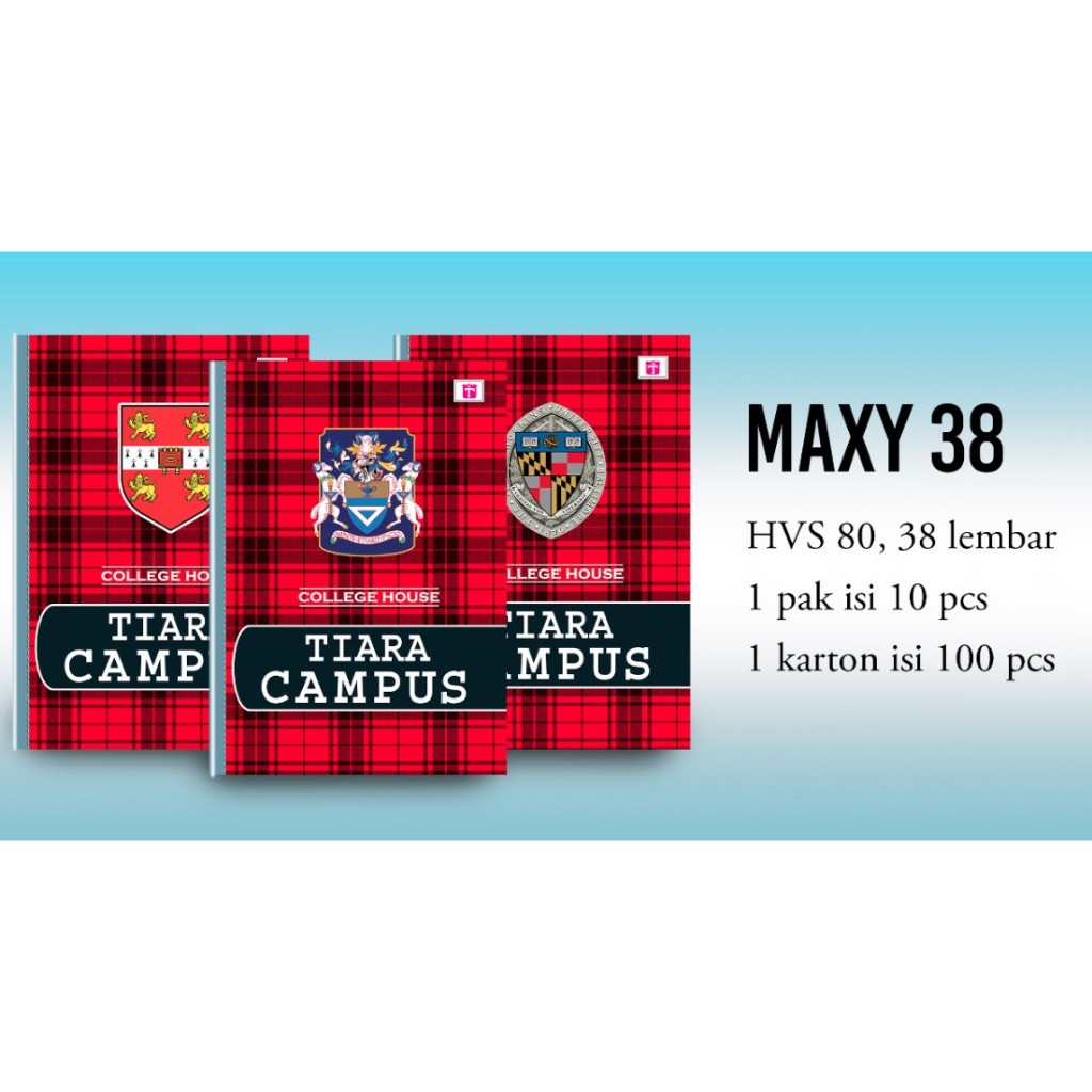

bib (10 BUKU) BUKU TULIS TIARA CAMPUS BOXY ISI 38 / BUKU TULIS UKURAN PANJANG