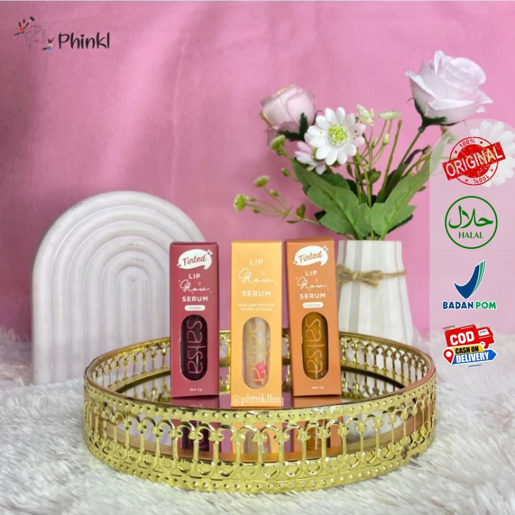 `ღ´ PHINKL `ღ´ ░s░a░l░s░a░ salsa lip oil glow serum lippie lipgloss pelembut bibir warna transparan