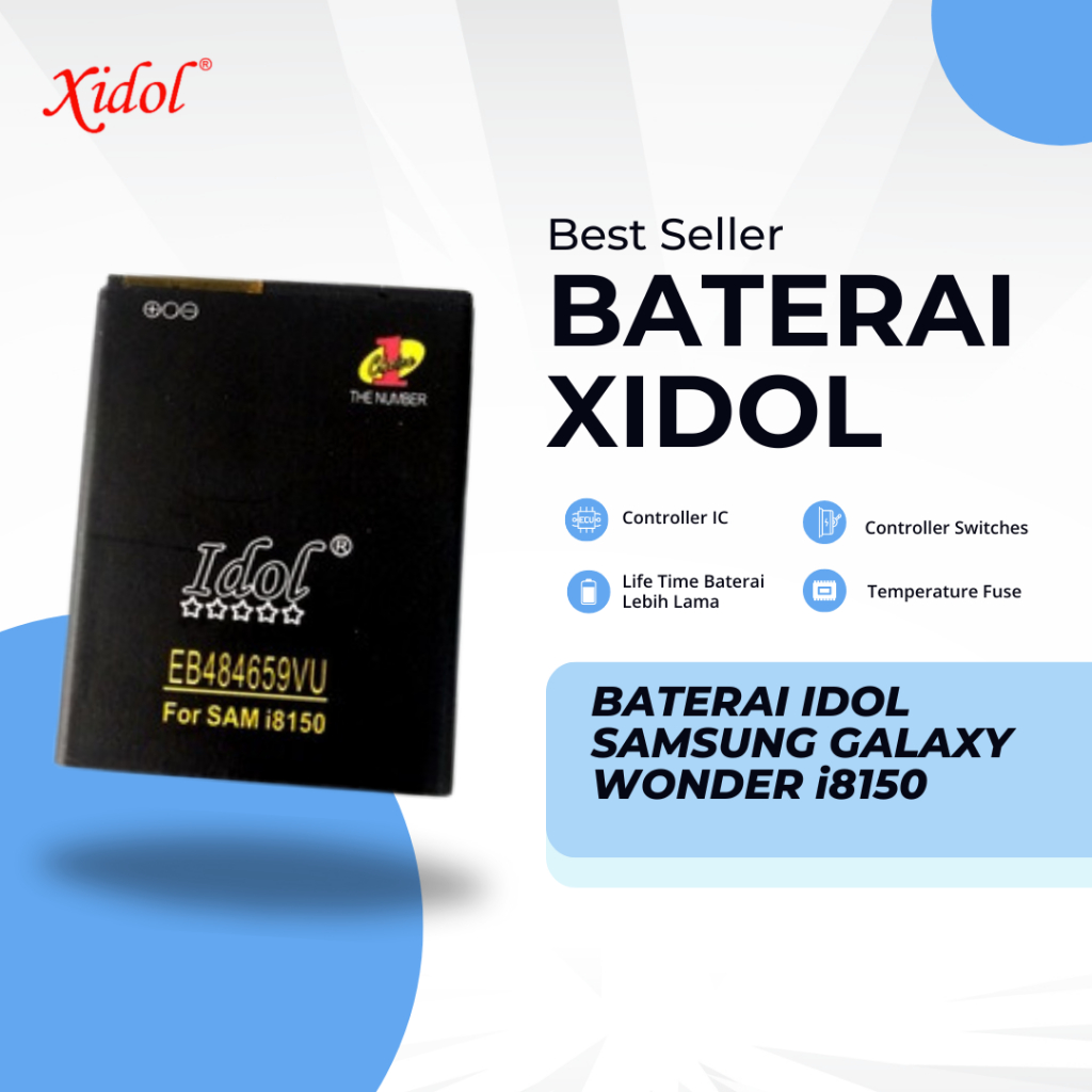 BATERAI XIDOL untuk SAMSUNG GALAXY WONDER i8150