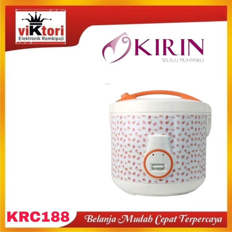MAGIC COM KIRIN KRC188 / RICE COOKER 3IN1 JUMBO 3LITER/ PENANAK NASI / MAGIC WARMER PLUS