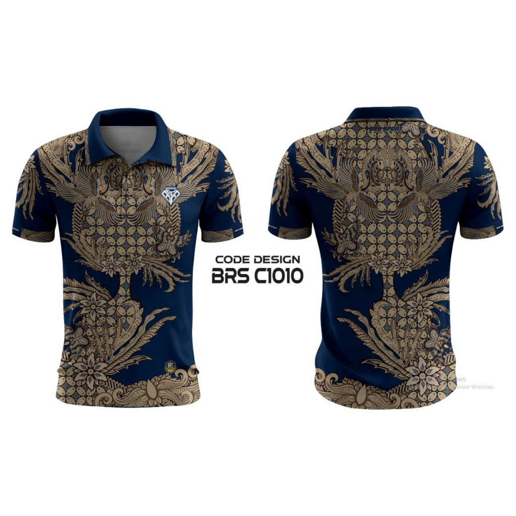 KAOS POLO BATIK FULL PRINTING / JERSEY MODEL POLO BATIK FULL PRINTING KUALITAS PREMIUM