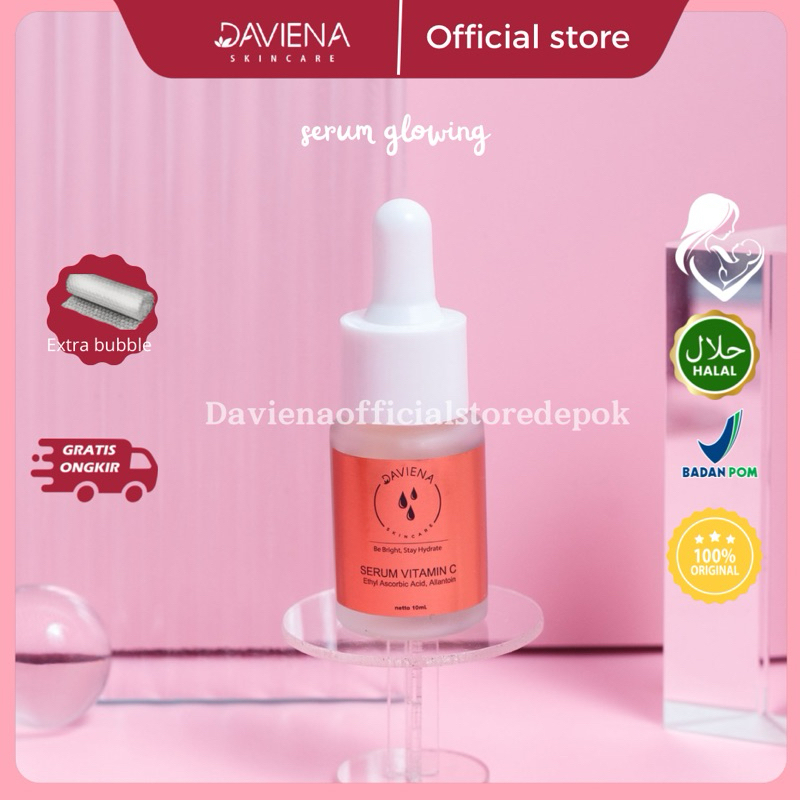 ECER SERUM GLOWING SERIES / SERUM VIT C DAVIENA SKINCARE ORIGINAL OFFICIAL STORE JAKARTA BOGOR DEPOK