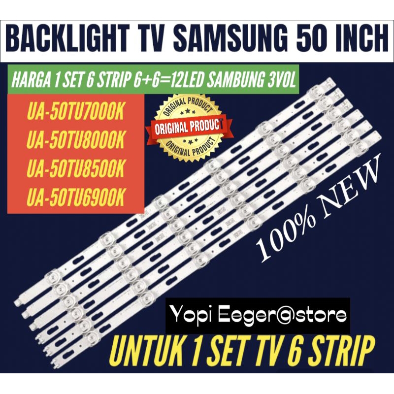 BACKLIGHT TV LED SAMSUNG 50 INCH UA-50TU8000- UA-50TU7000- UA-50TU8500- UA-50TU6900