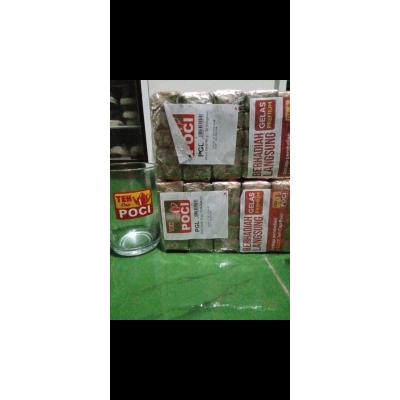 

Teh cap poci gold premium 1 pack isi 50 biji gratis gelas premium