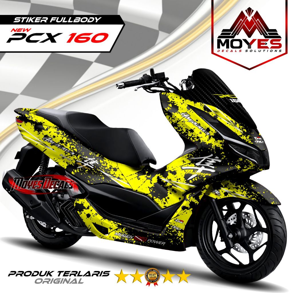 Decal Motor PCX 160 - Stiker Motor PCX 160 Fullbody Premium - Variasi Motor PCX 160 HAYABUSA