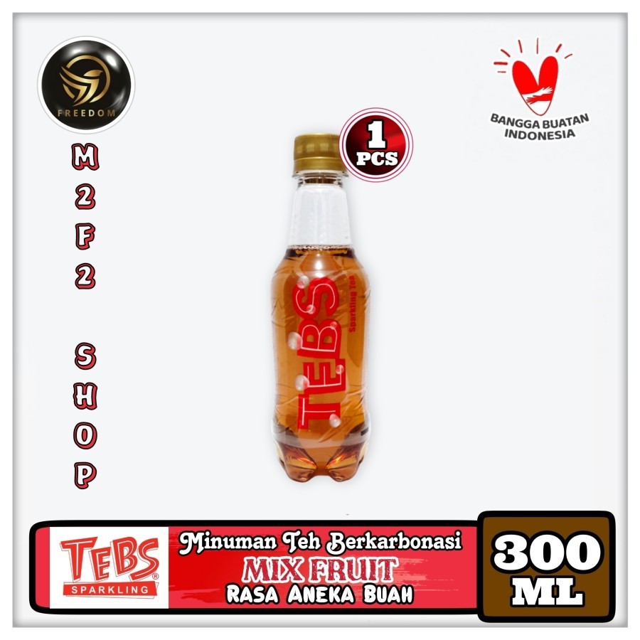 

TEBS Sparkling Soda Mix Fruit | Aneka Buah Botol Pet - 300 ml (Kemasan Satuan)