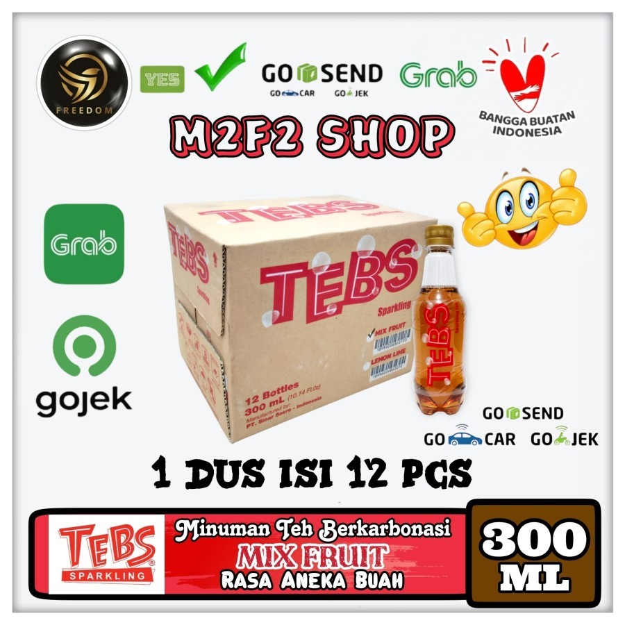 

TEBS Sparkling Soda Mix Fruit Botol Pet - 300 ml Kemasan Karton (Khusus Bluebird/Gosend/Grab)