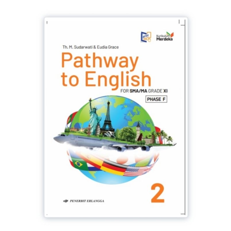 Buku Pathway To English SMA/MA Kelas 11 Erlangga Kurikulum Merdeka(buku original bukan copyan)