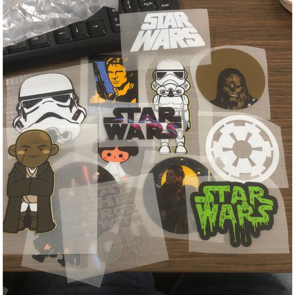 

SABLON STIKER DTF SATUAN TEMA STAR WARS UKURAN 8 - 9 CM