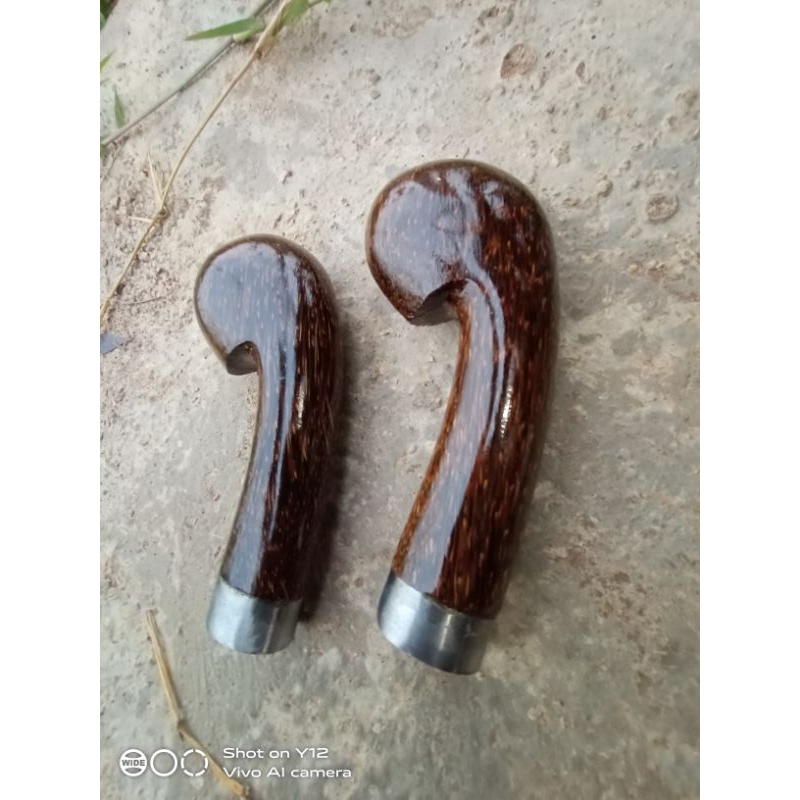 Gagang Golok Kayu ruyung/aren model jengkolan