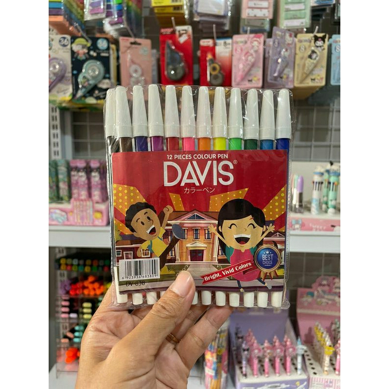 

#Qreinashop Spidol DAVIS 12 Warna