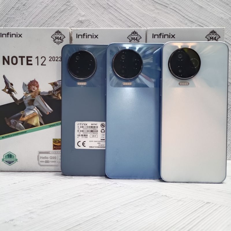 Infinix Note 12 2023 8/256 GB Handphone Second Fullset