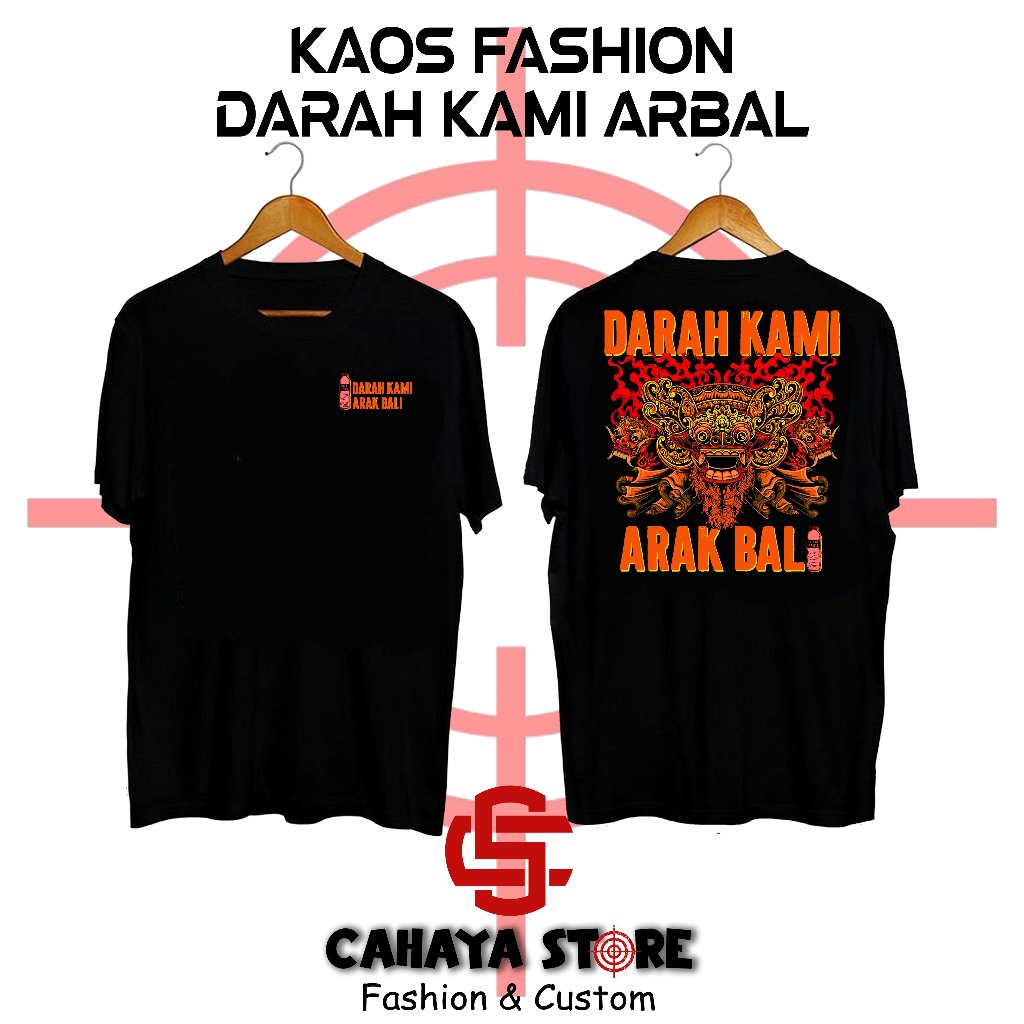 ARBAL VOLT2 - KAOS MINUMAN KHAS BALI - BARONG BALI LEAK - KAOS DISTRO - KAOS FASHION MINUMAN - DARAH