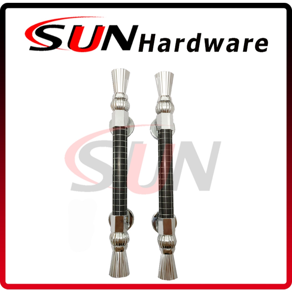 Gagang Handle Tarikan Pintu Tarung Kupu Kupu Rumah Hitam Black Kotak Pipa Bulat Handel Stainless Chr