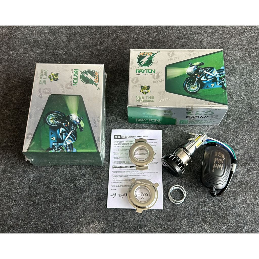 Lampu  depan RTD rayton lampu led 6&3 sisi dengan kipas lampu depan motor metic motor bebek universa
