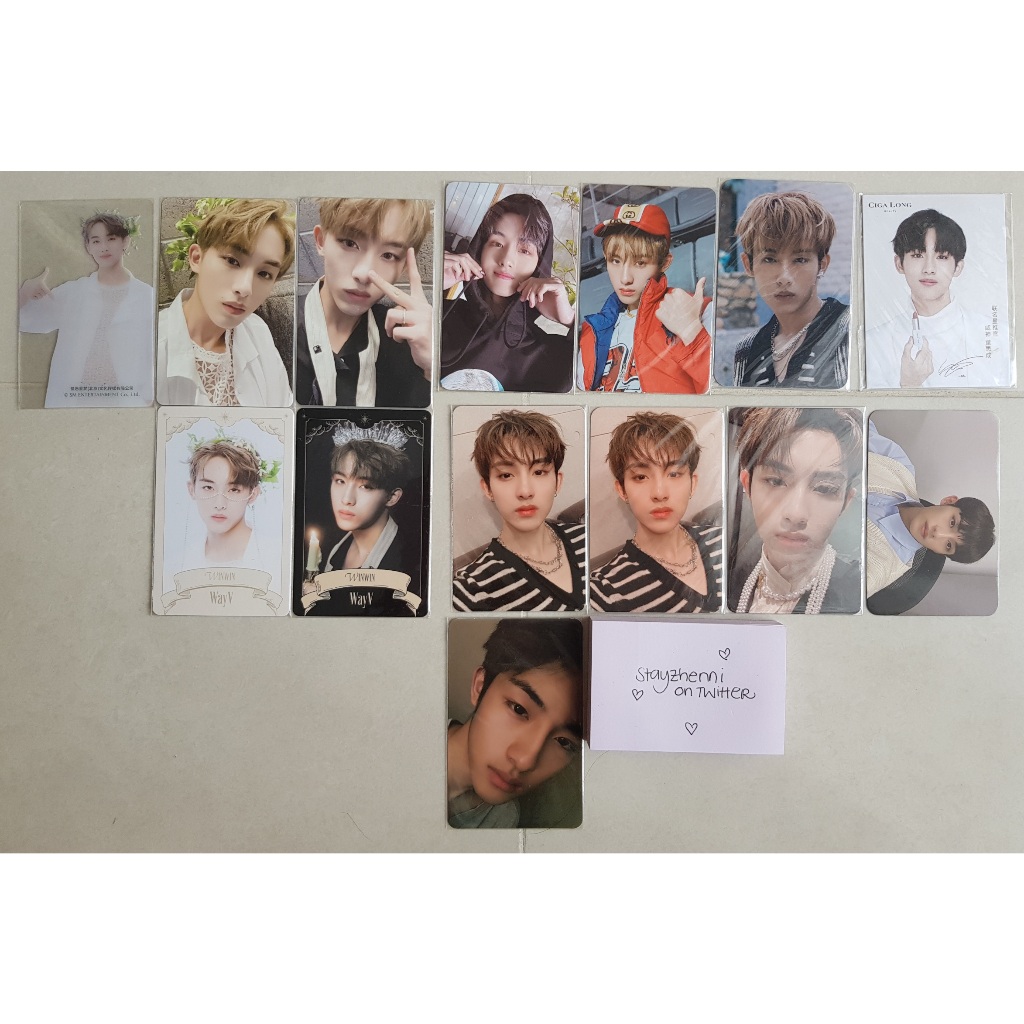 [BACA DESKRIPSI] Photocard Winwin SG AR SMtown 2022 90s Love luggage sticker Cigalong Kickback Fansi