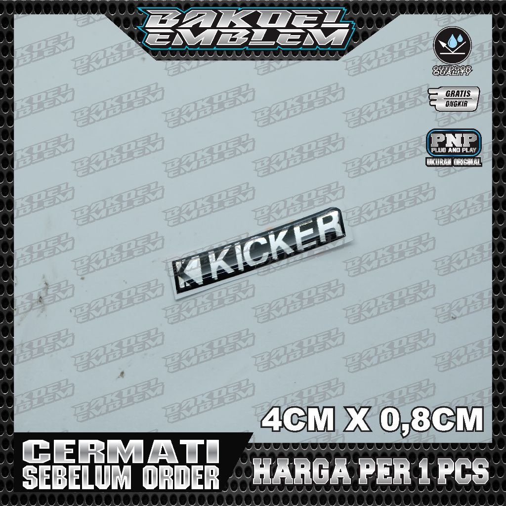 EMBLEM AUDIO KICKER, EMBLEM SPEAKER KICKER, (AUDIO KICKER)