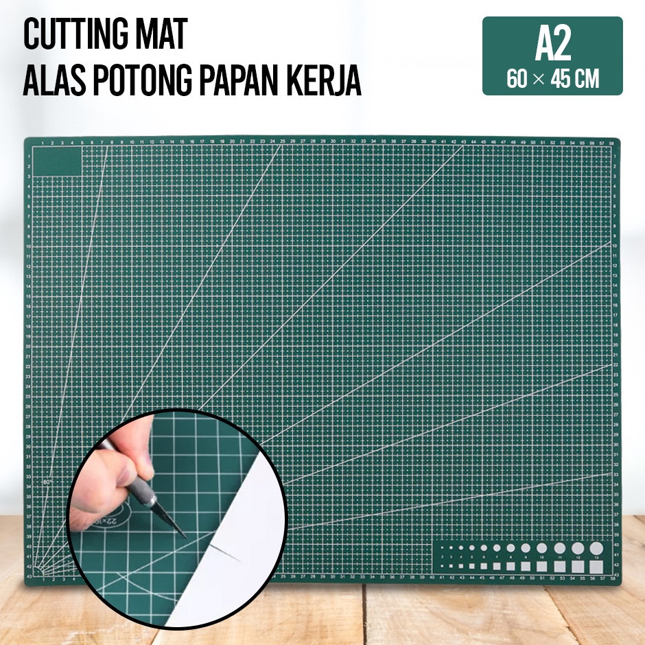 

KODE N57G Working Pad Cutting Mat Alas Potong Papan Kerja A2 6 x 45 cm QJ3