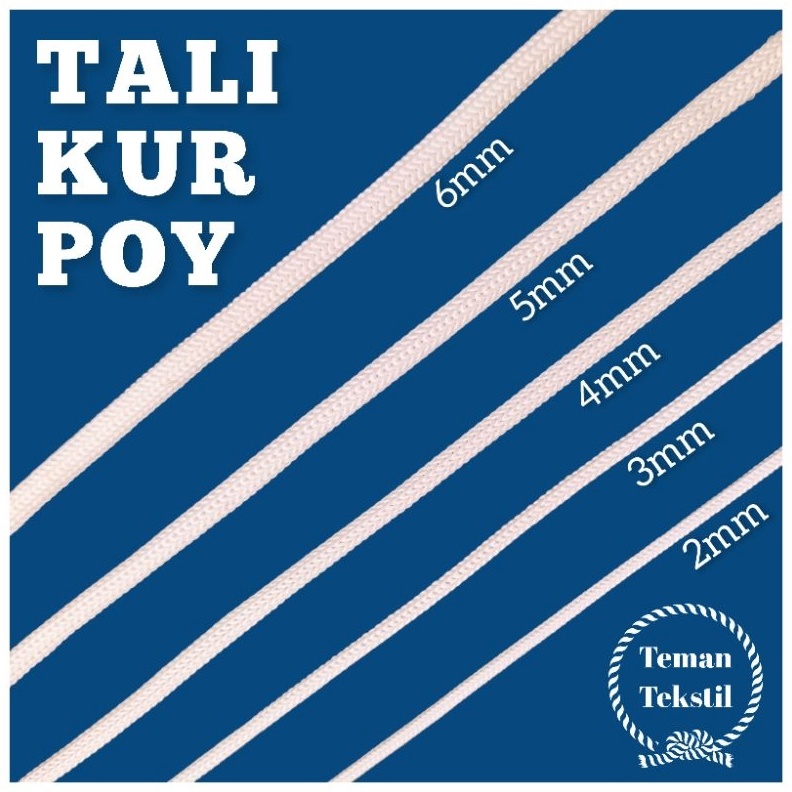 

KODE P6S3 TERMURAAHH TALI KUR POY WHITE 1kg 2mm 3mm 4mm 5mm 6mm